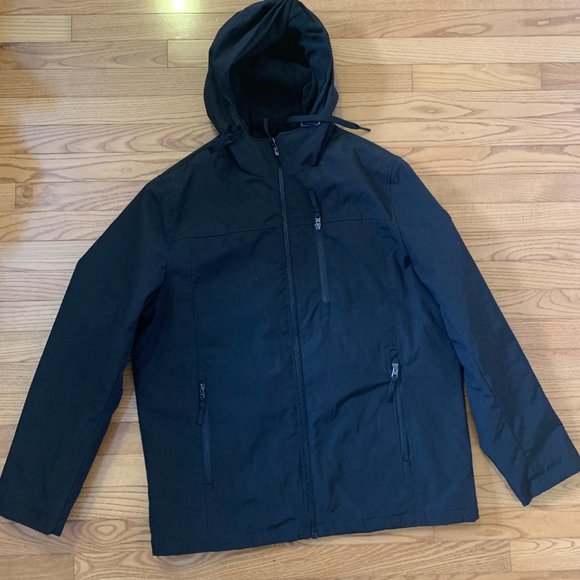 Calvin Klein Black Soft Shell Lined Jacket Coat M - Picture 4 of 7